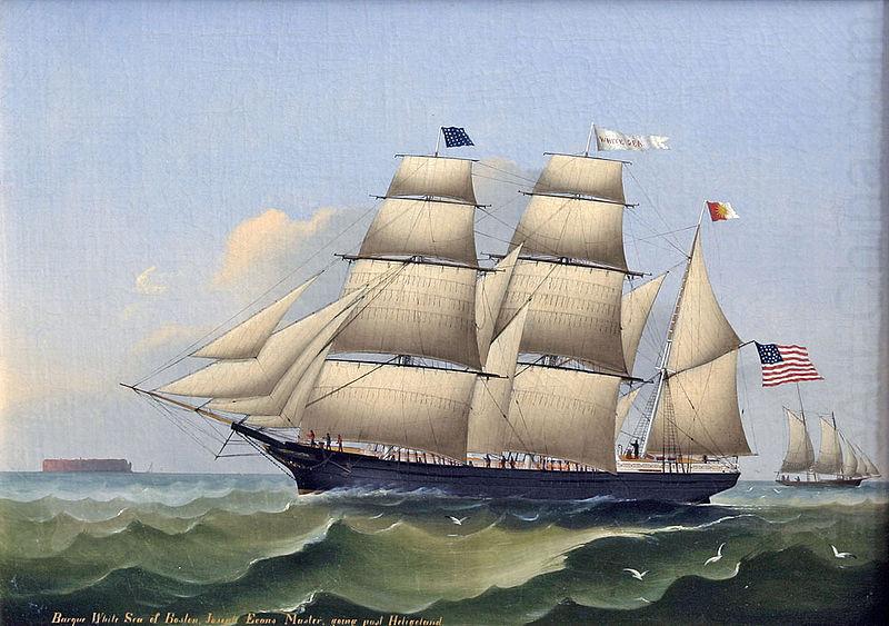 Barque WHITE SEA of Boston, unknow artist